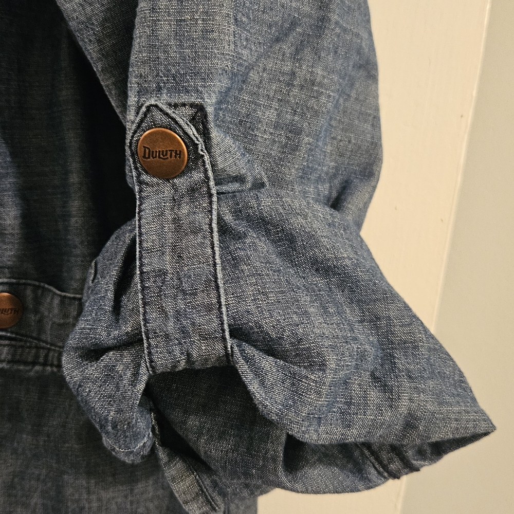 Duluth Chambray Denim Tunic Dress with Front Pockets - Size XXL - Picture 10 of 12